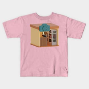 3d rendering isometric camera shop perfect for design project Kids T-Shirt